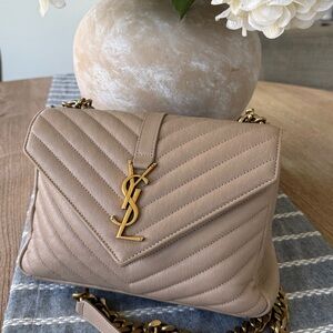 Saint Laurent Medium Calfskin College Bag